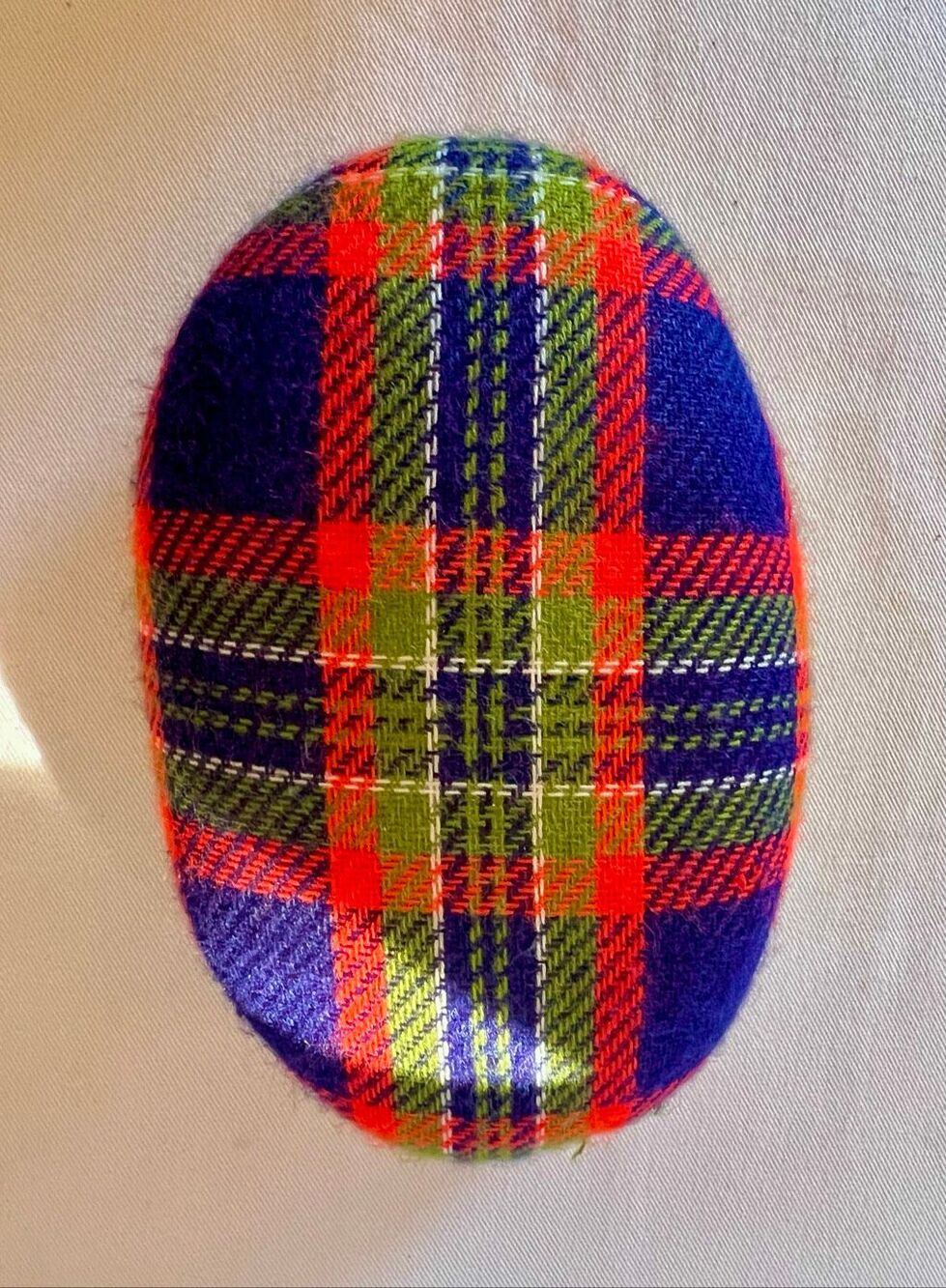 Vintage Dritz Dressmakers Tailors Sewing Pressing Ham - Red & Green Plaid